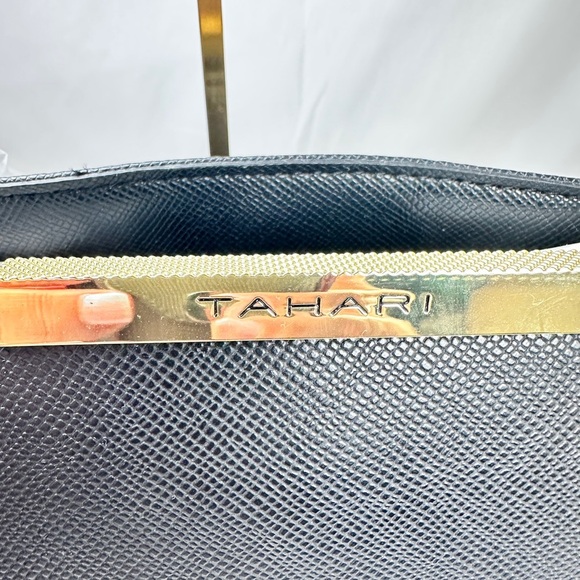 Tahari Elegant Black Tote Bag - NWT - Picture 7 of 10